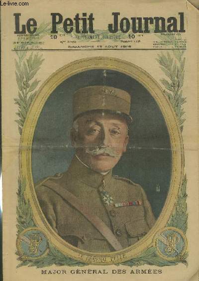 LE PETIT JOURNAL - supplment illustr numro 1338 - MAJOR GENERAL DES ARMEES