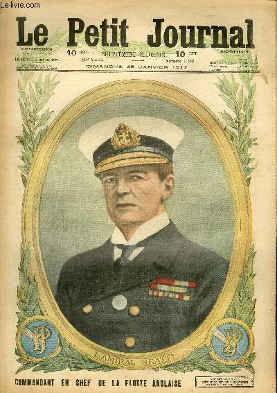 LE PETIT JOURNAL - supplment illustr numro 1362 - L'AMIRAL BEATTY, COMMANDANT EN CHEF DE LA FLOTTE ANGLAISE