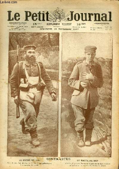 LE PETIT JOURNAL - supplment illustr numro 1404 - LE BOCHE DE 1914 et LE BOCHE DE 1917