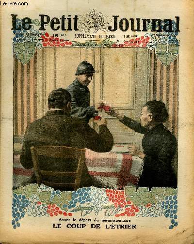 LE PETIT JOURNAL - supplment illustr numro 1424 - AVANT LE DEPART DU PERMISSIONNAIRE: LE COUP DE L'ETRIER