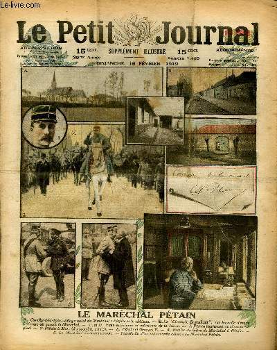LE PETIT JOURNAL - supplment illustr numro 1469 - LE MARECHAL PETAIN - CARTE DE LA POLOGNE