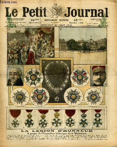 LE PETIT JOURNAL - supplment illustr numro 1496 - LA LEGION D'HONNEUR