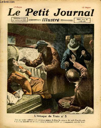 LE PETIT JOURNAL - supplment illustr numro 1598 - L'ATTAQUE DU TRAIN N5 - PROMPTE JUSTICE