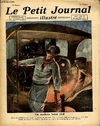 LE PETIT JOURNAL - supplment illustr numro 1604 - UN MODESTE HEROS CIVIL - LE FEU AU CINEMA