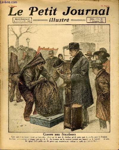LE PETIT JOURNAL - supplment illustr numro 1616 - GUERRE AUX FRAUDEURS - UNE STATUE DE GLACE