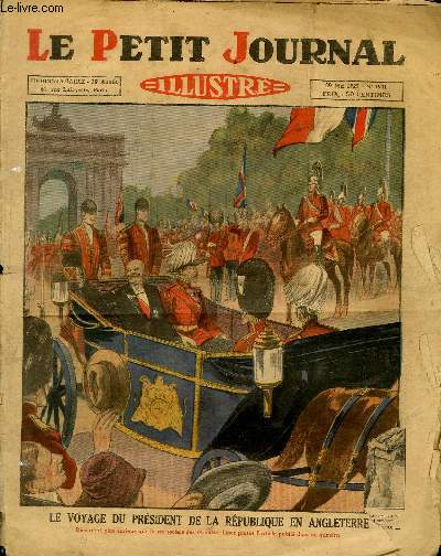 LE PETIT JOURNAL - supplment illustr numro 1901 - LE VOYAGE DU PRESIDENT DE LA REPUBLIQUE EN ANGLETERRE - L'HOMME-SINGE