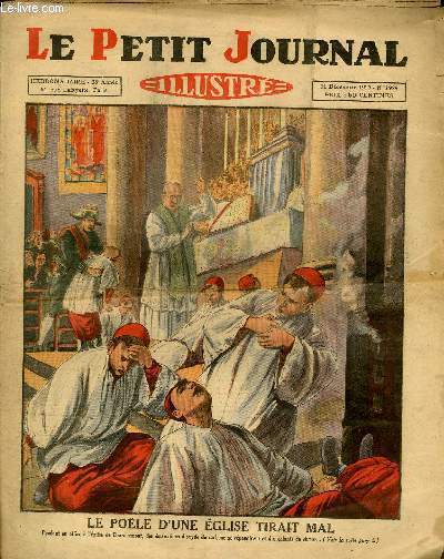 LE PETIT JOURNAL - supplment illustr numro 1929 - LE POELE D'UNE EGLISE TIRAIT MAL - LE DESASTRE DE L'OUEST ALGERIEN