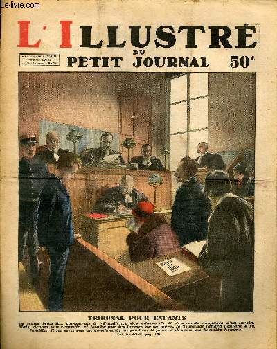 LE PETIT JOURNAL - supplment illustr numro 2133 - TRIBUNAL POUR ENFANTS