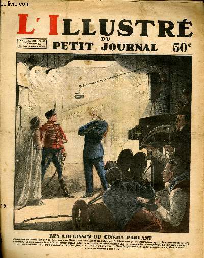 LE PETIT JOURNAL - supplment illustr numro 2136 - LES COULISSES DU CINEMA PARLANT -