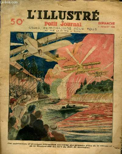 LE PETIT JOURNAL - supplment illustr numro 2272 - UNE SAISISSANTE ET FEERIQUE ATTRACTION NOCTURNE DES GRANDES FETES DE LA VITESSE ET DE LA LUMIERE SUR LES LACS DU BOIS DE BOULOGNE