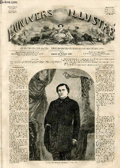 L'UNIVERS ILLUSTRE - DEUXIEME ANNEE N 39 Le prince Napolon