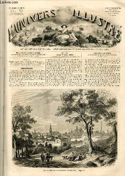 L'UNIVERS ILLUSTRE - TROISIEME ANNEE N 108 - Vue gnrale de Bologne (Romagne).