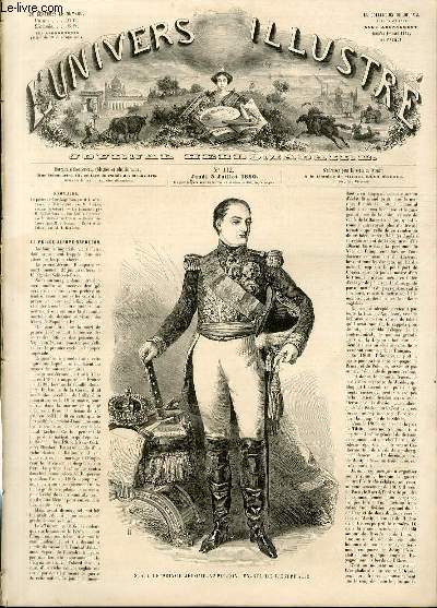 L'UNIVERS ILLUSTRE - TROISIEME ANNEE N 112 - S. A. I. Le prince Jrome-Napolon, ex-roi de Westphalie.