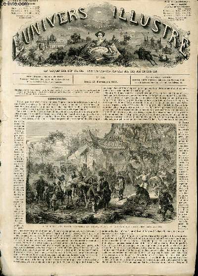 L'UNIVERS ILLUSTRE - TROISIEME ANNEE N 133 - La fte de l'empereur clbre en Chine, d'aprs un croquis de M.A.D. (voir notre dernier numro, par 411)
