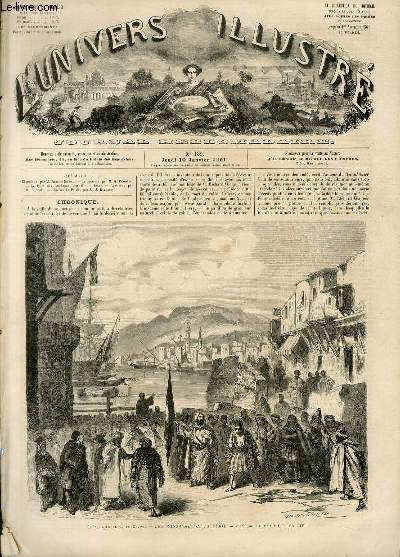 L'UNIVERS ILLUSTRE - QUATRIEME ANNEE N 139 - Thtre Imprial du Cirque, Les massacres de la Syrie, 4e tableau: Le port de Beyrout.
