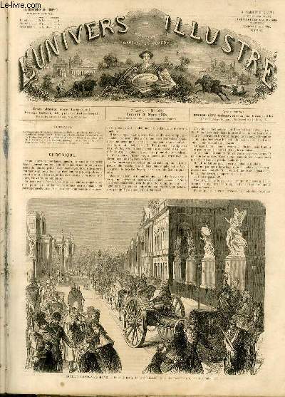 L'UNIVERS ILLUSTRE - SEPTIEME ANNEE N 314 - Conflit Dano-Allemand, Entre  Berlin des canons danois pris par les Prussiens  la bataille de Missunde.