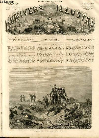 L'UNIVERS ILLUSTRE - SEPTIEME ANNEE N 330 - Salon de 1864, La fin de la halte, d'aprs M.Protais.