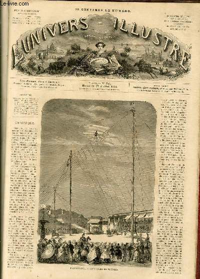 L'UNIVERS ILLUSTRE - SEPTIEME ANNEE N 349 - Hippodrome - Exercices de Blodin