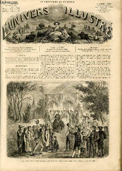 L'UNIVERS ILLUSTRE - SEPTIEME ANNEE N 368 - S. M. L'impratrice des Franais aux bains de Schwalbach (duch de Nassau).