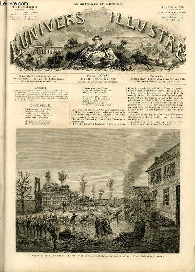 L'UNIVERS ILLUSTRE - SEPTIEME ANNEE N 388 - Explosion de la capsulerie de Bellevue, le 26 Novembre 1864, d'aprs un dessin de M.Penet.