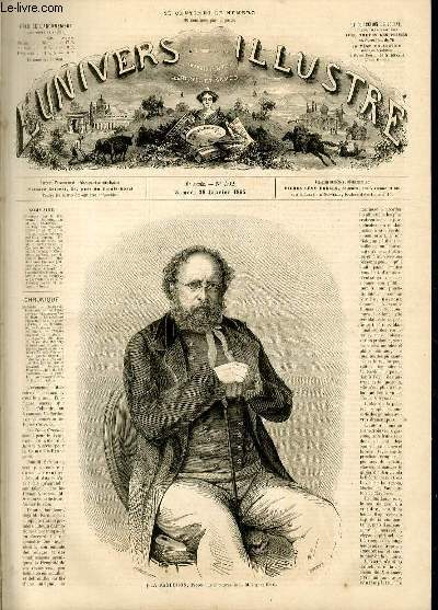 L'UNIVERS ILLUSTRE - HUITIEME ANNEE N 402 P. J. Proudhon