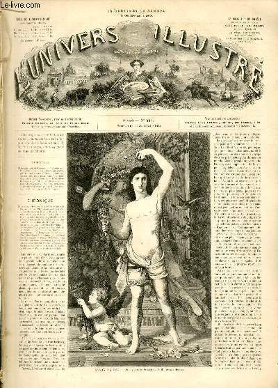 L'UNIVERS ILLUSTRE - HUITIEME ANNEE N 447 Salon de 1865 - Jason
