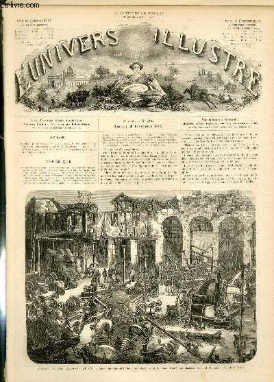 L'UNIVERS ILLUSTRE - HUITIEME ANNEE N 498 L'usine de MM. Derosne et Cail, aprs l'incendie du 16 Dcembre.