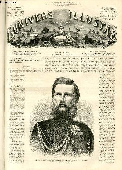 L'UNIVERS ILLUSTRE- NEUVIEME ANNEE N 560 Le prince royal Frdric-Guillaume de Prusse, commandant la deuxime arme