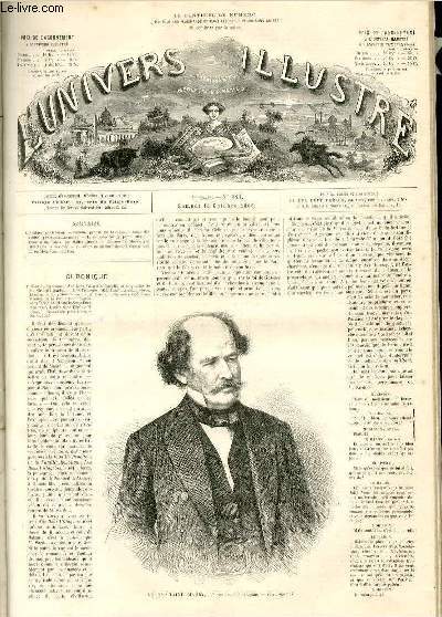 L'UNIVERS ILLUSTRE- NEUVIEME ANNEE N 580 Le capitaine Maury