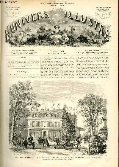 L'UNIVERS ILLUSTRE - DIXIEME ANNEE N 621 Exposition Universelle
