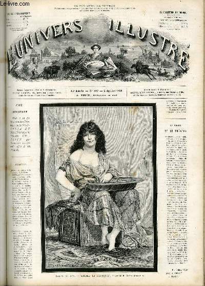 L'UNIVERS ILLUSTRE - TREIZIEME ANNEE N 807 - Salon de 1870, Salom la danseuse, tableau de M.Henri Regnault.