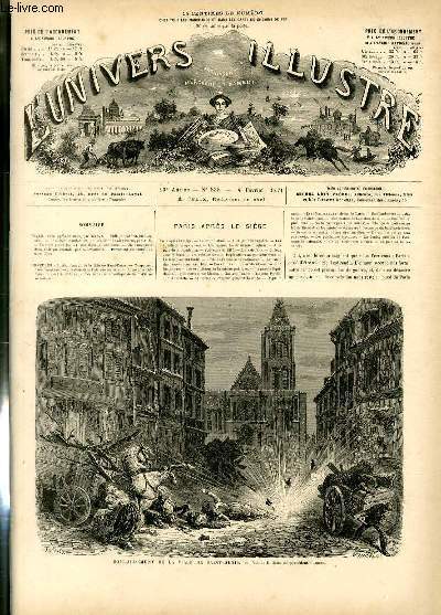 L'UNIVERS ILLUSTRE - QUATORZIEME ANNEE N 838 Bombardement de la ville de Saint-Denis