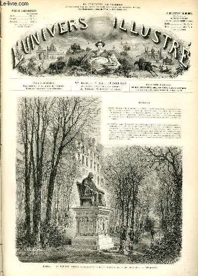 L'UNIVERS ILLUSTRE - SEIZIEME ANNEE N 943 Paris