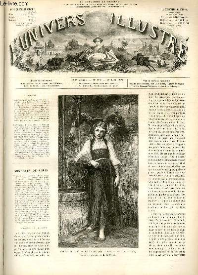L'UNIVERS ILLUSTRE - SEIZIEME ANNEE N 960 Salon de 1873