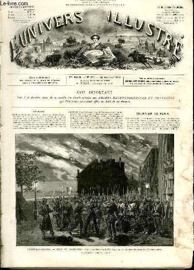 L'UNIVERS ILLUSTRE - DIX-SEPTIEME ANNEE N 981 Comdie-Franaise