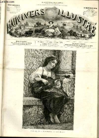 L'UNIVERS ILLUSTRE - DIX-SEPTIEME ANNEE N 1000 Salon de 1874