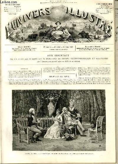 L'UNIVERS ILLUSTRE - DIX-SEPTIEME ANNEE N 1003 Salon de 1874
