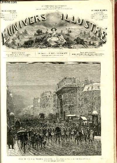 L'UNIVERS ILLUSTRE - DIX-HUITIEME ANNEE N 1055 Salon de 1875