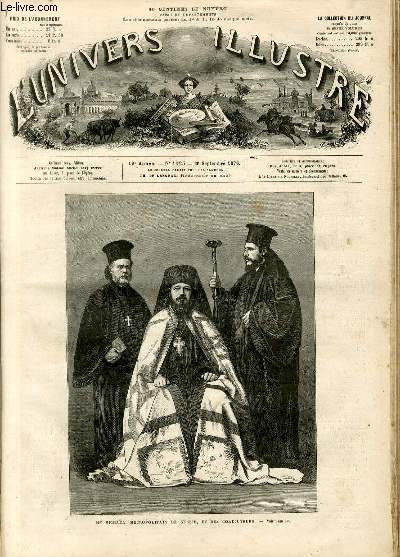 L'UNIVERS ILLUSTRE - DIX-NEUVIEME ANNEE N 1123 - Mgr Michal, mtropolitain de Serbie, et ses coadjuteurs.
