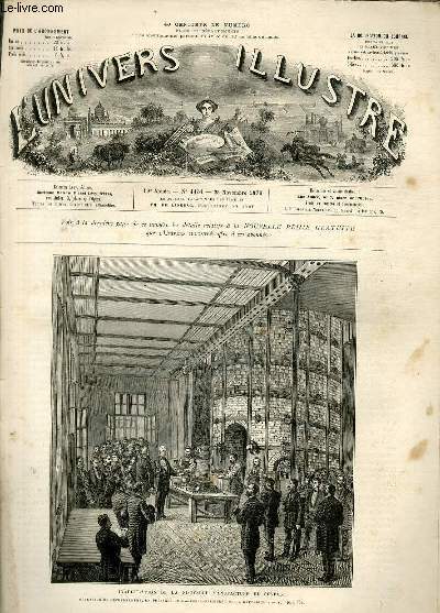 L'UNIVERS ILLUSTRE - DIX-NEUVIEME ANNEE N 1131 - Inauguration de la nouvelle manufacture de Svres, opration de dfournement, en prsence du marchal-prsident de la rpublique.