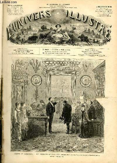 L'UNIVERS ILLUSTRE - VINGT ET UNIEME ANNEE N 1198 - Thtre du Vaudeville, les bourgeois du pont-arcy, comedie en cinq actes, de M.Victorien Sardou, de l'Acdemie franaise, acte III.