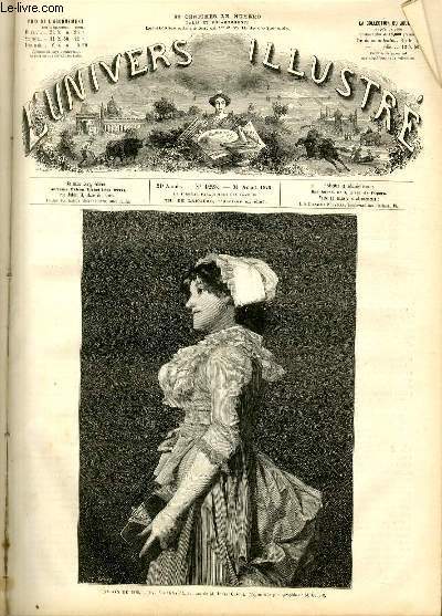 L'UNIVERS ILLUSTRE - VINGT ET UNIEME ANNEE N 1223 - Salon de 1878, Villageoise, tableau de M.Jules Goupil (d'aprs une photographie de M.Goupil).