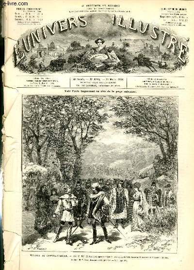 L'UNIVERS ILLUSTRE - VINGT-TROISIEME ANNEE N 1304 Thtre de l'opra-comique