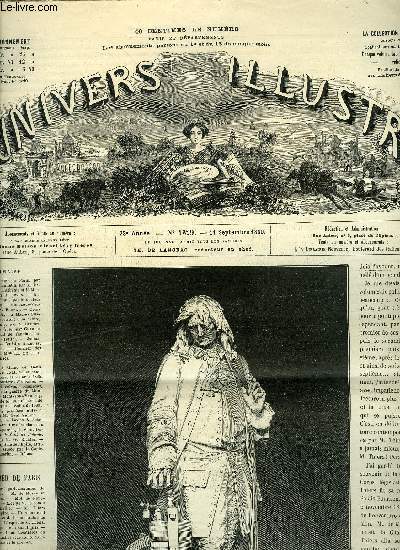 L'UNIVERS ILLUSTRE - VINGT-TROISIEME ANNEE N 1329 Statue de Denis papin