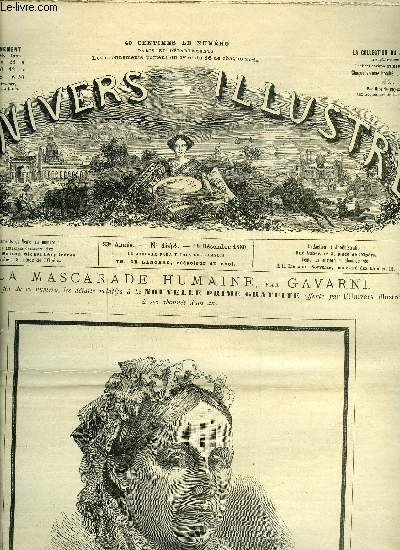L'UNIVERS ILLUSTRE - VINGT-TROISIEME ANNEE N 1343 Madame Thiers, dcde le 2 Dcembre
