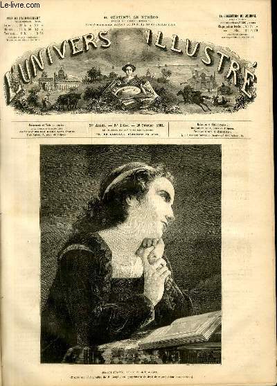 L'UNIVERS ILLUSTRE - VINGT QUATRIEME ANNEE N 1353 Meditation, tableau de M.P.-A. Cot.