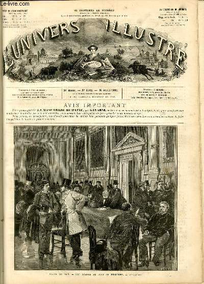L'UNIVERS ILLUSTRE - VINGT QUATRIEME ANNEE N 1362 - Salon de 1881 - Une sance du jury de peinture.