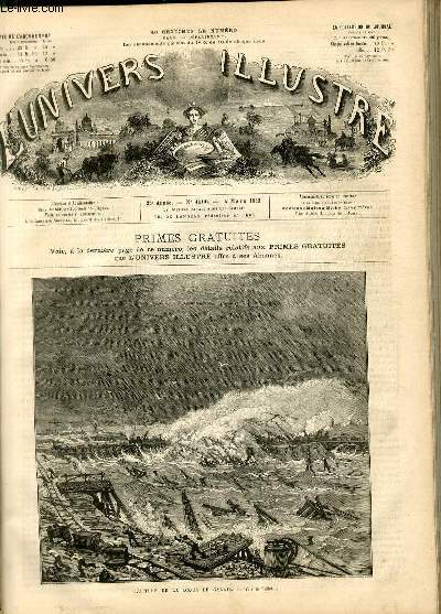 L'UNIVERS ILLUSTRE - VINGT CINQUIEME ANNEE - N 1406 - Rupture de la digue de Calais.