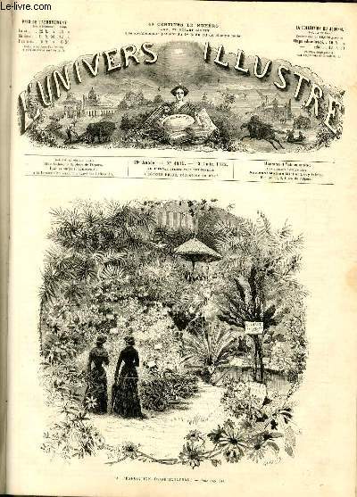 L'UNIVERS ILLUSTRE - VINGT CINQUIEME ANNEE N 1419 -  l'exposition d'horticulture.