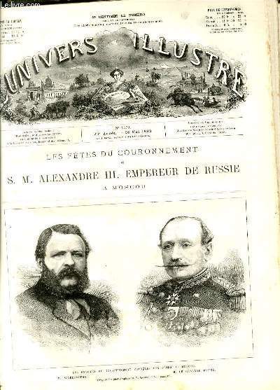 L'UNIVERS ILLUSTRE - VINGT-SIXIEME ANNEE N 1470 Les ftes du couronnement de S. M. Alexandre III, empereur de Russie